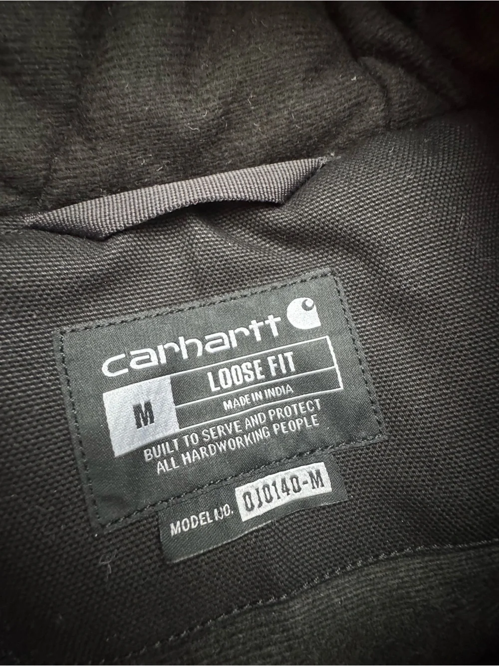 Carhartt Firm Duck Insulated Active Jacket Black NWT Loose Fit M